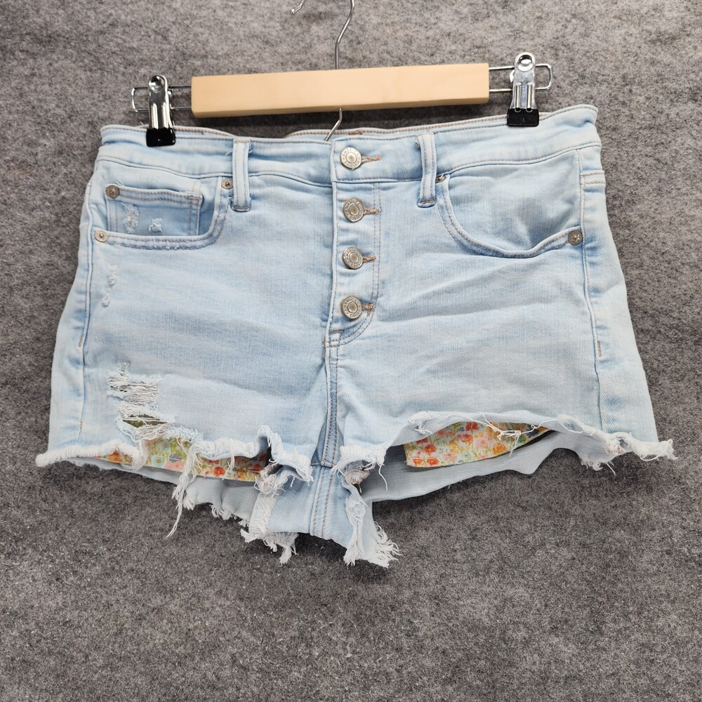 American Eagle Shorts Womens 6 Hi Rise Shortie Cut Off Denim 30" Waist